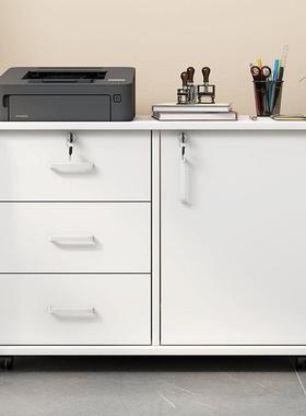 办公锁室带23883文件柜移动收纳柜抽屉桌下柜储物柜矮柜