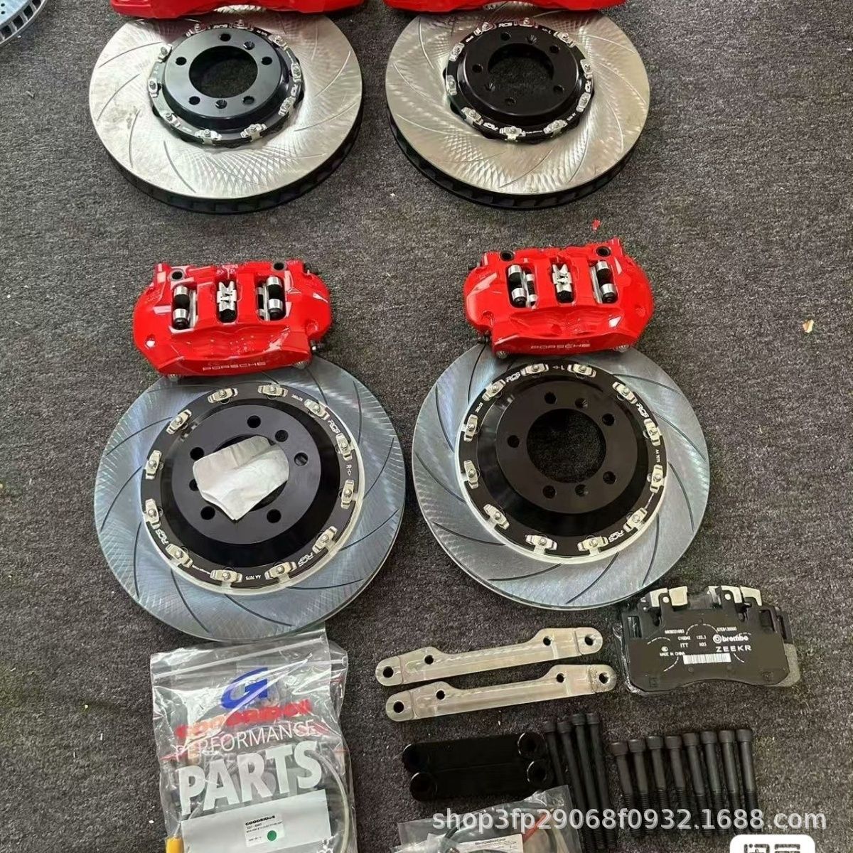 布雷brembo高性能9040GT6大六活塞刹车卡钳套装【5天内发货】