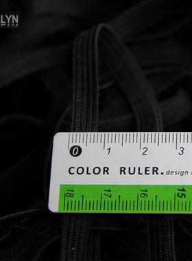 钩编松紧带松紧白色弹带扁宽mm服216力装辅料8黑色松紧