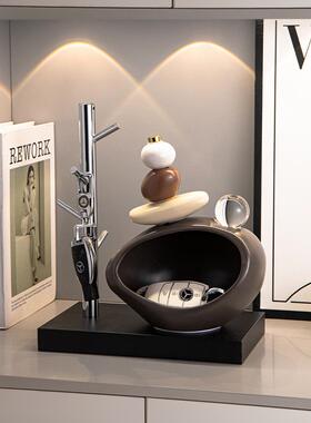 86179309酒石来转钥匙收纳关摆件入户欢迎回家玄客厅柜电视柜运家