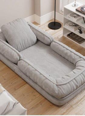 窝懒人沙折叠躺椅红沙发床巨大QWT房间卧室阳台人网类发狗榻榻米