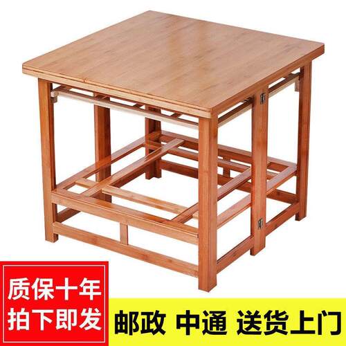 烤火木桌家用可折火叠冬子季多功能取暖桌子实架子烤F999TTJ9火架