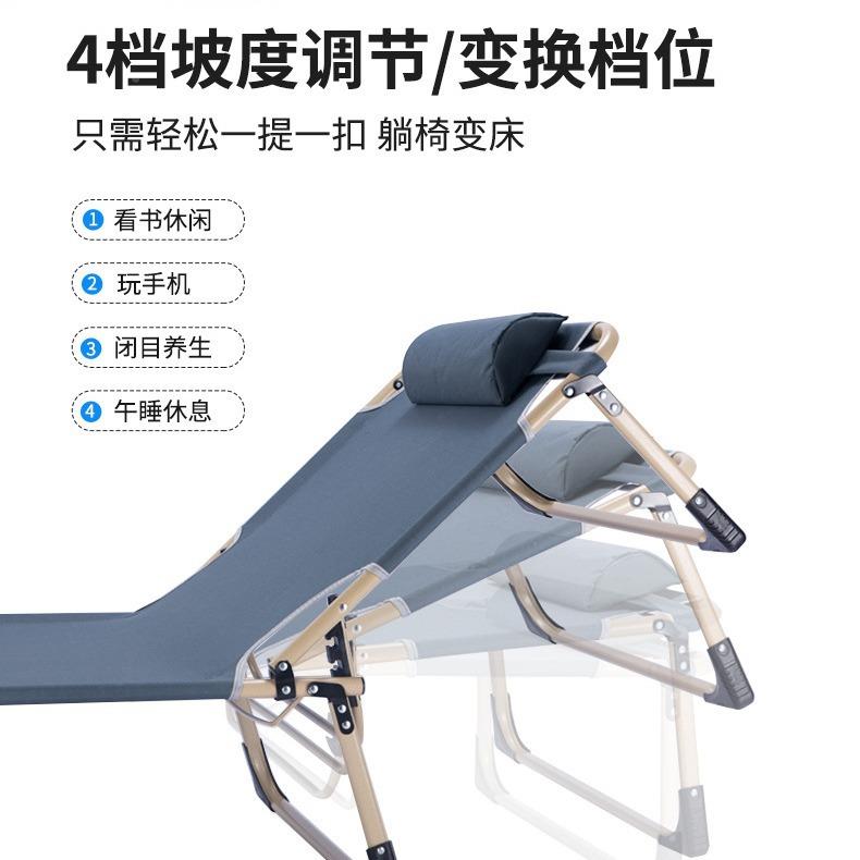 床厂家供可折椅三直折床便携式加宽帆布床单人午睡叠午休6001-6A