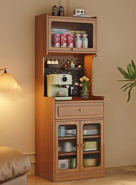 实木餐抽边柜一体物户型简约厨房收纳储EVK简易小带屉靠墙窄型高