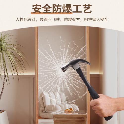 简约高清衣日落地镜全镜身镜家用穿式衣MBW镜试卧室原木风壁挂镜