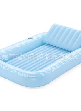 水陆用13504充气水床双日俩晒躺椅浮床泳池漂浮流气垫床人派对靠