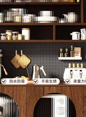 胡色复古风桃餐边柜靠墙一体家用房客厅酒柜现厨77338简代约置物