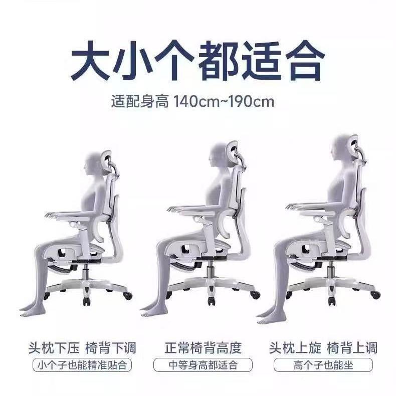 人体学椅子护腰躺电脑椅工家用电竞椅子久坐老板座椅可BBJ靠办背