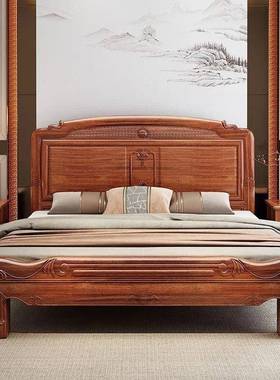 金花梨实木床家木用主卧米8双人51580床15菠萝格木豪米华榫卯主1