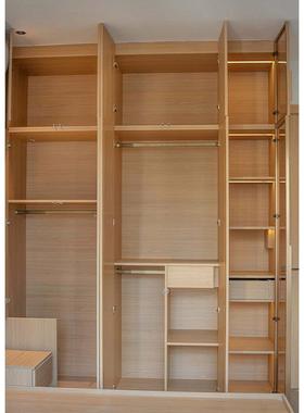 衣原木衣柜到顶衣柜衣帽间实52628木衣全柜整体柜一门南屋京工厂