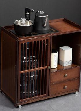 茶边柜柜客厅小发茶几壶侧柜ZG-60646烧水一体沙边几茶吧茶水柜茶