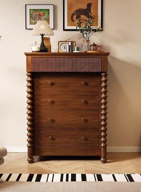 法墙式中古复古斗30091柜物实木入户玄关柜厅卧室储柜边柜法式装