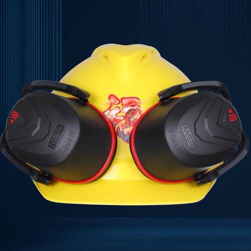 1MSA思安防护耳罩挂安全帽式防噪音耳罩梅降噪耳罩01101903589038
