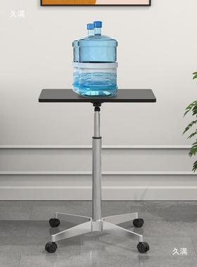 办动公VUG电升降桌带货移小桌子带轮直播推拉站脑立式作工台书桌