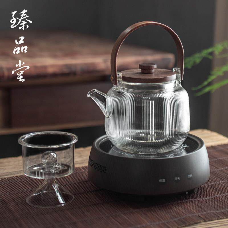 xyt堂电陶烧炉煮泡茶器玻璃煮茶壶水壶茶QLG自动汽蒸煮茶炉