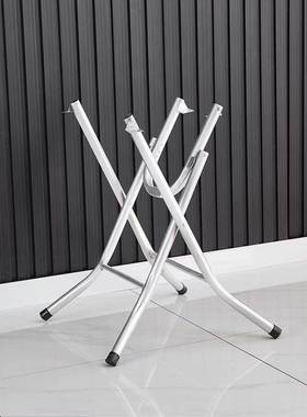 锈钢餐脚架桌简26292约折叠桌支架大排档腿桌架铁架子桌子支不架