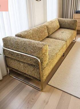 胺多巴胺布艺沙发排小户型一杂字型直创意色客厅79017民宿多巴风