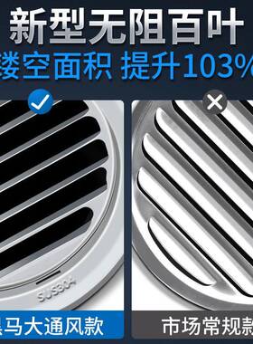油烟机烟RIV管罩不锈钢风帽外排气口出风罩生间透气风防鸟防通卫