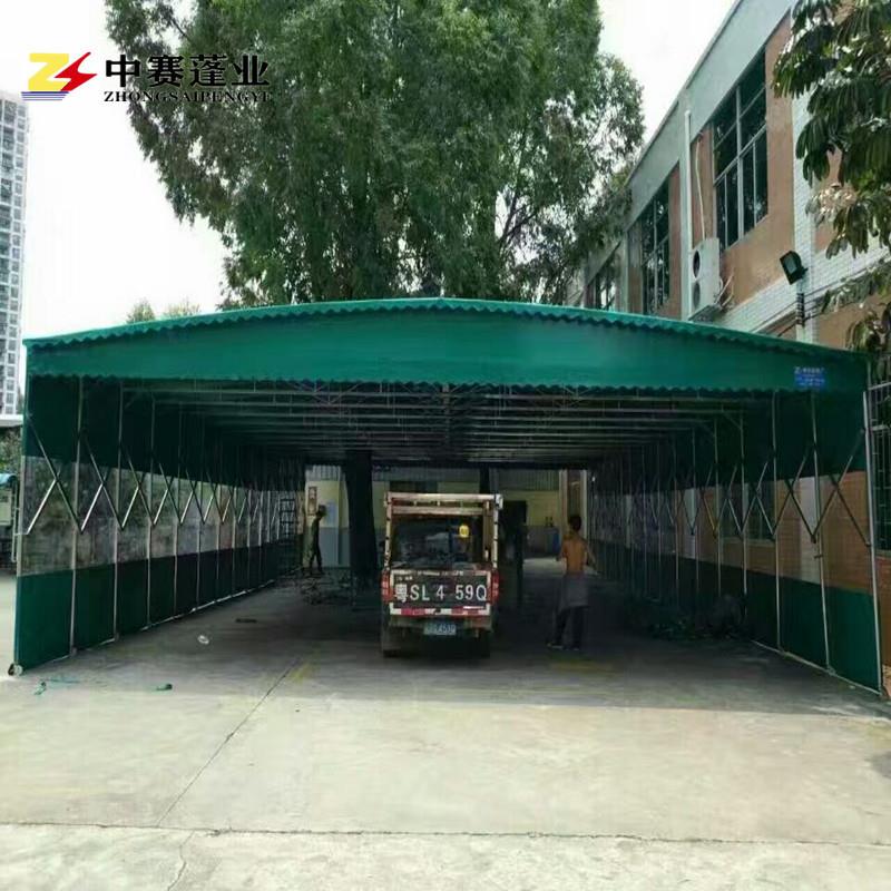 西安移动流推伸市缩蓬折叠式遮阳蓬户外夜ASV拉防雨蓬活动式物仓