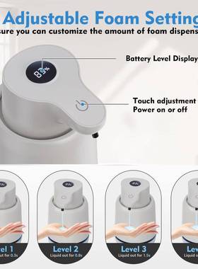 品自动感应皂器新智能泡洗沫手液液电动感DFI应桌面挂壁数显款