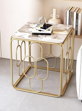 极简风10893客厅沙发边几形阳几台小方茶几创意网红岩板边室卧床