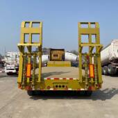 挖机拖运板车低平挂车板平板INK拖车半车自卸车挂牵引卡车勾机板