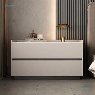 轻奢式实木床头卧室家用边柜床新款简柜约收纳现代意XTH储物柜加