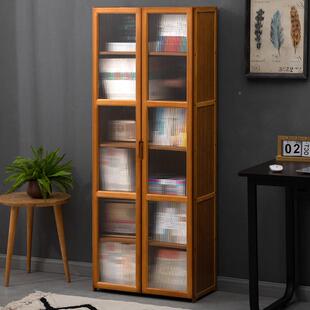 书架685CHZWG书格柜置物架带柜门储物柜一体子置柜展多示柜落地层