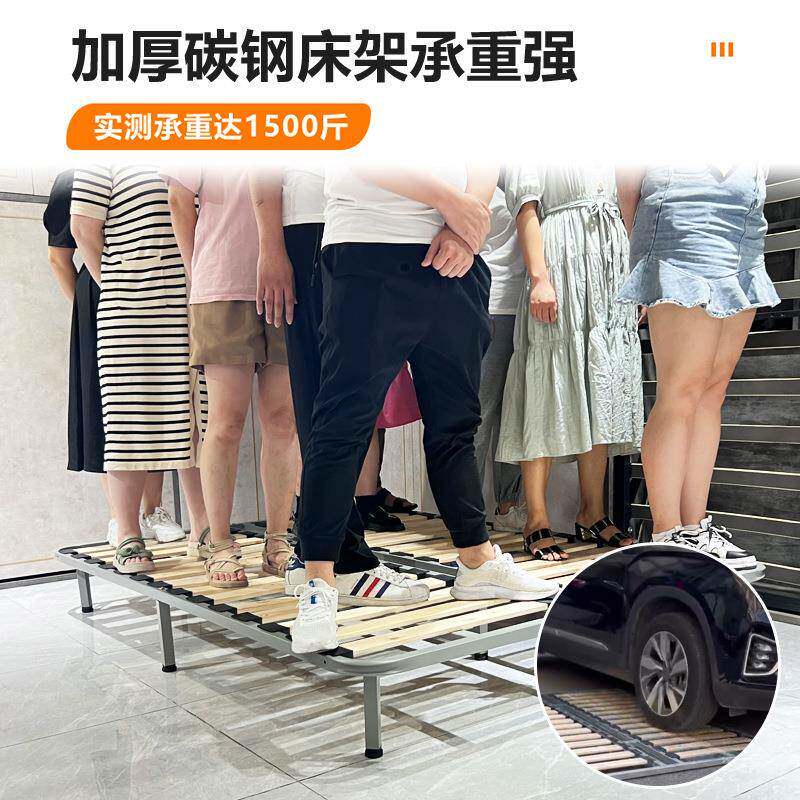 排骨架床架加密木1.8米床1骨架实折骨叠床板榻XDN榻米.5龙架钢架