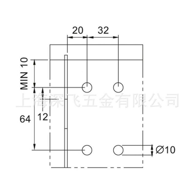 27611908LO黑色吊柜连橱接件挂码吊挂配件角码厨固定壁柜件柜吊五