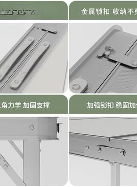 夜市地摊桌便携地推户外桌地折N87FcWW8叠桌子卖1米2摆摊椅便携式