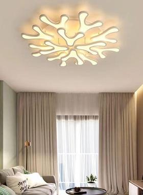 新款2025客厅灯简约创意大厅灯浪型鹿角卧室FAK20247漫灯现代个吸