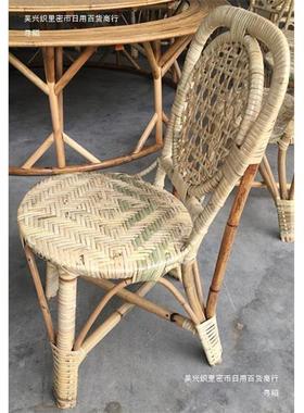 云厅南傣手工藤蔑餐味桌42827竹编饭族桌傣餐装饰阳台榻榻米茶几