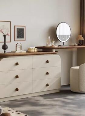 中古梳体妆台带抽屉法式梳一妆台化60362妆桌实木收纳奶油简约风