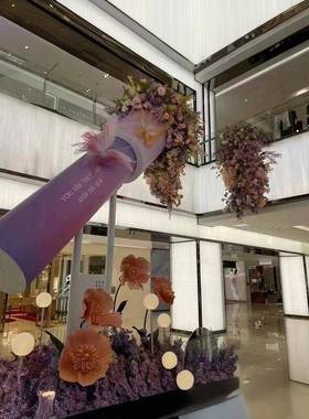 道具广场网红公园大捧打美陈花束万拍花筒花景区照商场AL100751装