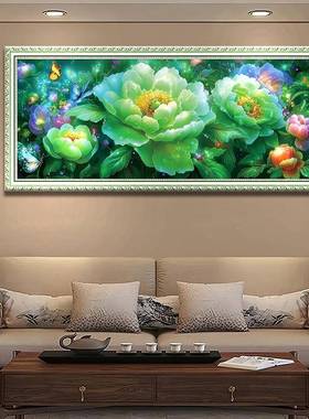 225款满绣国色天香绿牡S25111丹客新厅新中0式古风满绣绣手工刺十