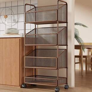 厨房置物架多层落地多功能果蔬菜大容量家用可移动小推车收纳架子