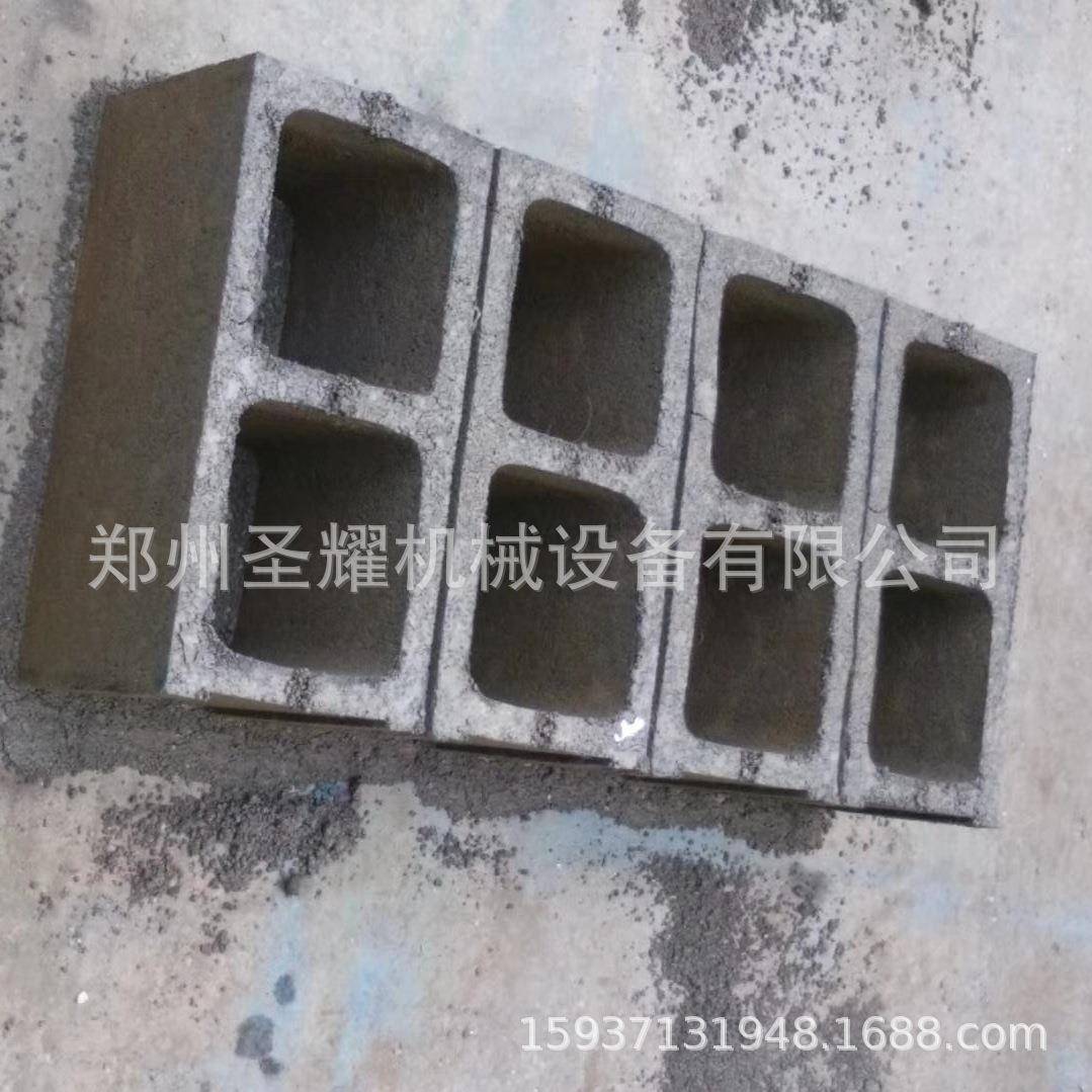 现货免烧六角护坡砖机混凝土路沿石砖机制砖机水泥空心砖成型机