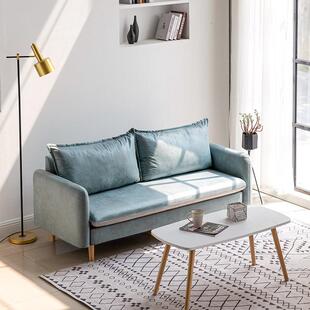 #小户型公寓客厅双人科技布沙发网红款卧室简约二两人位1.2垒德株