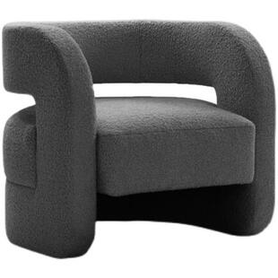 布艺单人沙发客厅小户型单椅现代简约北欧客户接待休闲老虎椅沙发