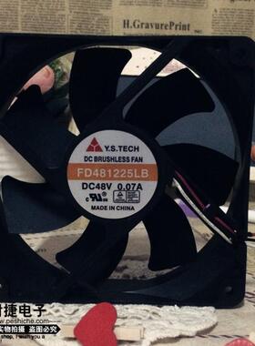 原装元山Y.S.TECHFD481225LB12025DC48V0.07A静音散热风扇