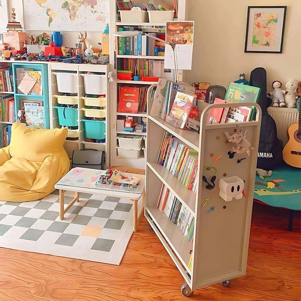 图书馆档案室静音书车铁艺置物架静音轮儿童书柜收纳可移动工具车,农用物资,其他肥料,淘宝优惠券,粉丝福利购,淘宝优惠卷