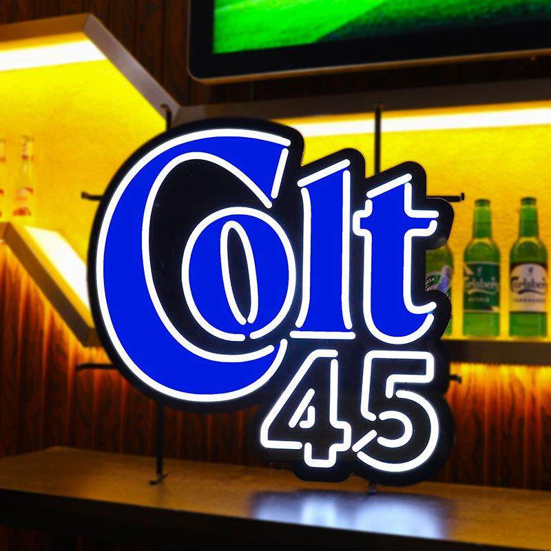 goit45霓虹标识牌亚克力造型酒水广告五金支架款led霓虹灯