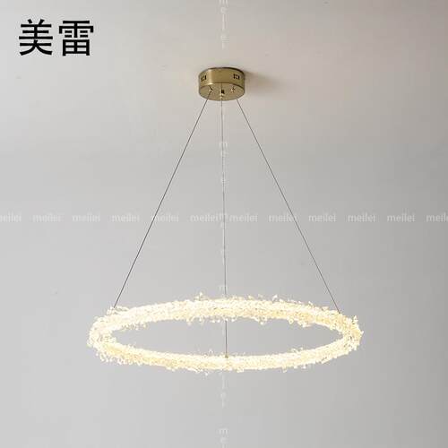水晶吊灯客厅主灯环形后现代简约餐厅书房主卧室网红极简轻奢灯具