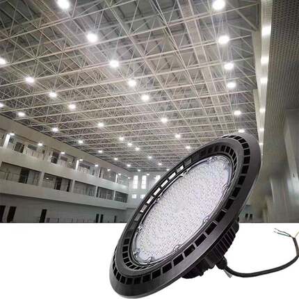 户外圆形LED工矿灯仓库车间照明灯UFO飞碟灯体育馆吊灯高亮工厂灯