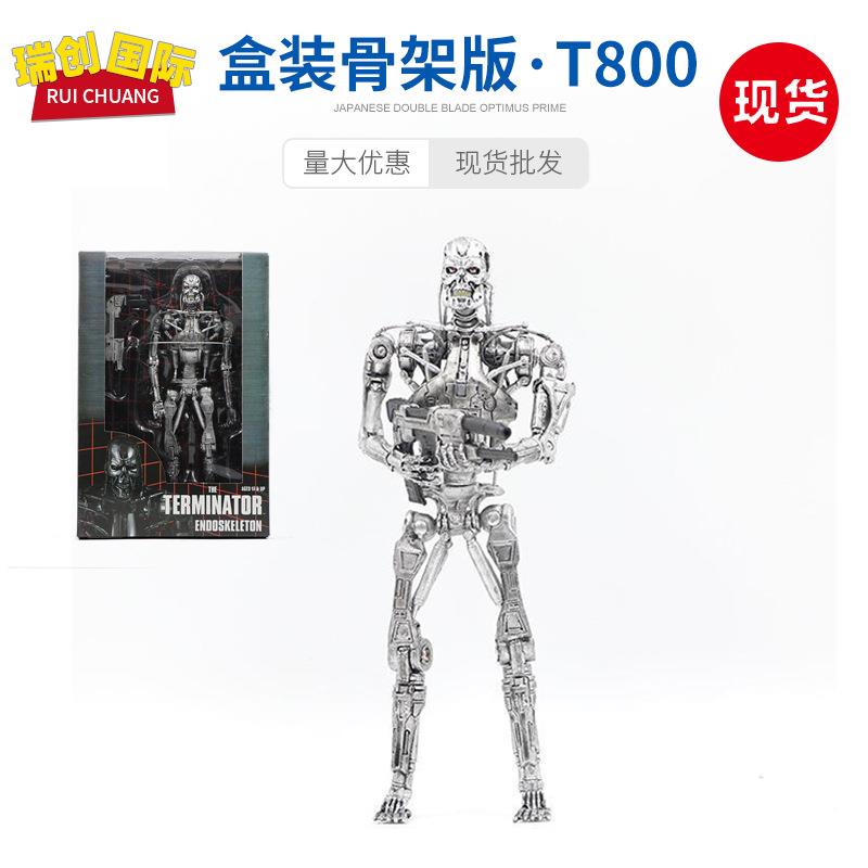 NECA电影终结者系列T800骨架未来战士7寸关节可动人偶模型