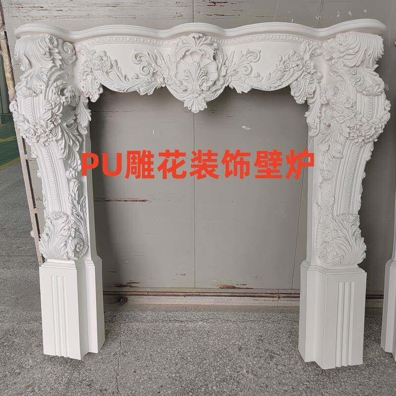 欧式PU装饰线条角线壁炉壁台壁盒饰花灯盘罗马柱灯座弯角花弧线