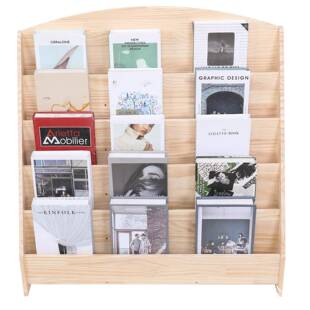 木制儿童书架儿童绘本架蒙特梭利书架落地书柜儿童玩具置物架