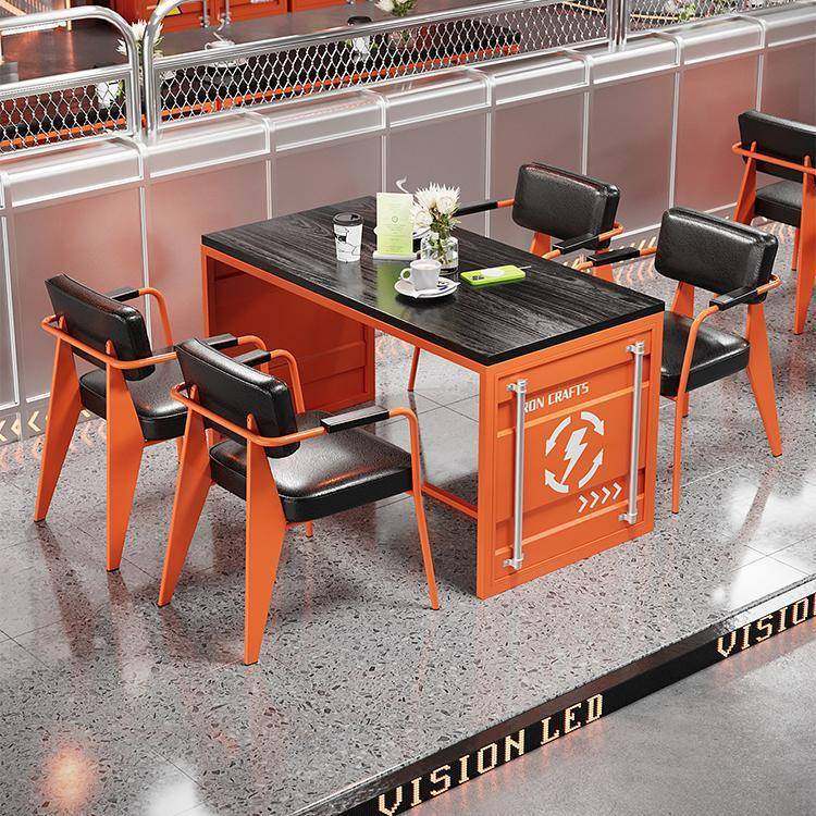 现代风创意设计接待洽谈桌椅休闲餐厅酒馆酒吧集装箱铁艺餐桌餐椅,农用物资,其他肥料,淘宝优惠券,粉丝福利购,淘宝优惠卷
