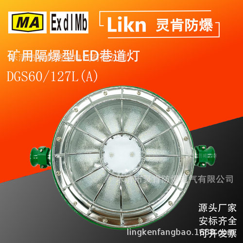 工矿灯具井下用防爆型LED照明灯DGS60/127L(A)矿用隔爆型巷道灯